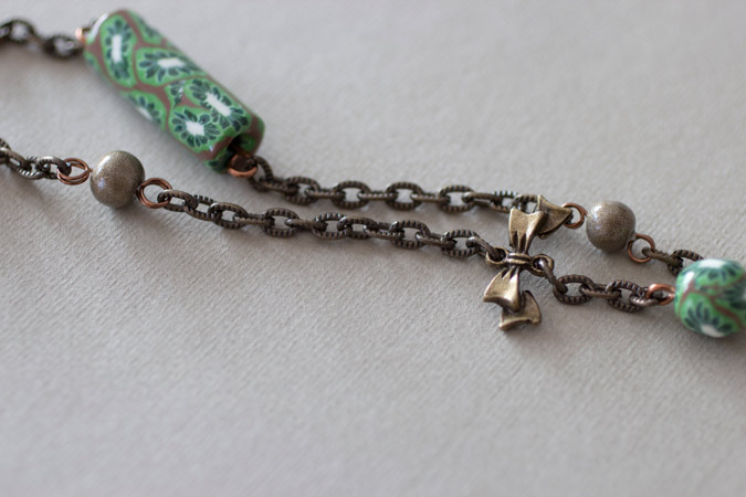 Collier Cœur de kiwi