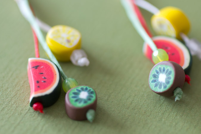 Boucles d'oreilles Salade de fruits