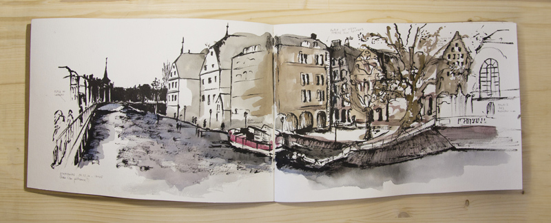 Carnet de croquis urbains